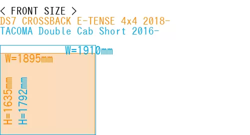 #DS7 CROSSBACK E-TENSE 4x4 2018- + TACOMA Double Cab Short 2016-